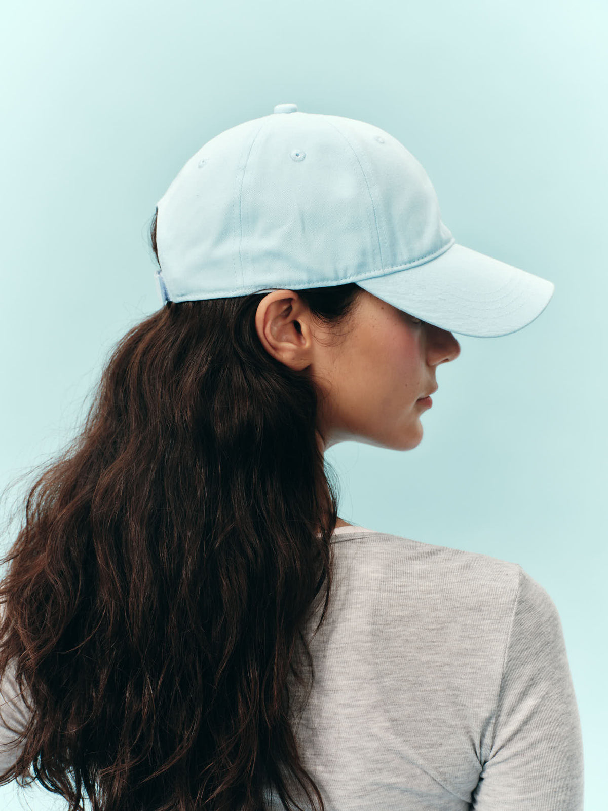 100% COTTON FIRMA MOTIF CAP - SKY